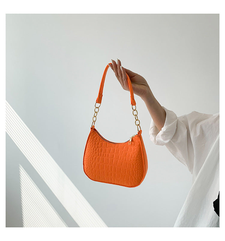 Casual Handheld Armpit Bag: Trendy Fashion Shoulder Crescent
