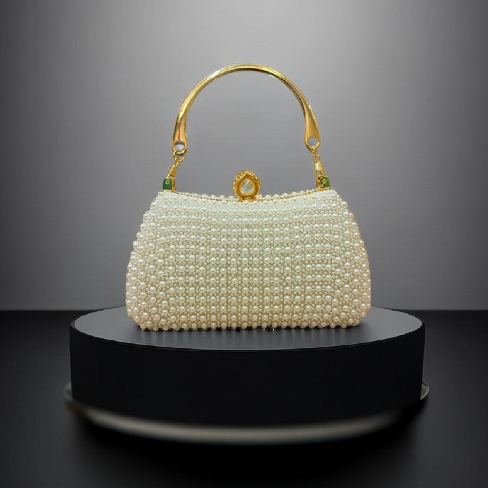 Exquisite Pearl Evening Bag: Perfect for Weddings & Birthdays