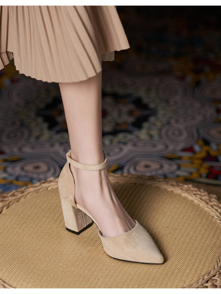 Petite Elegance Block Heel Pumps (On Hand)