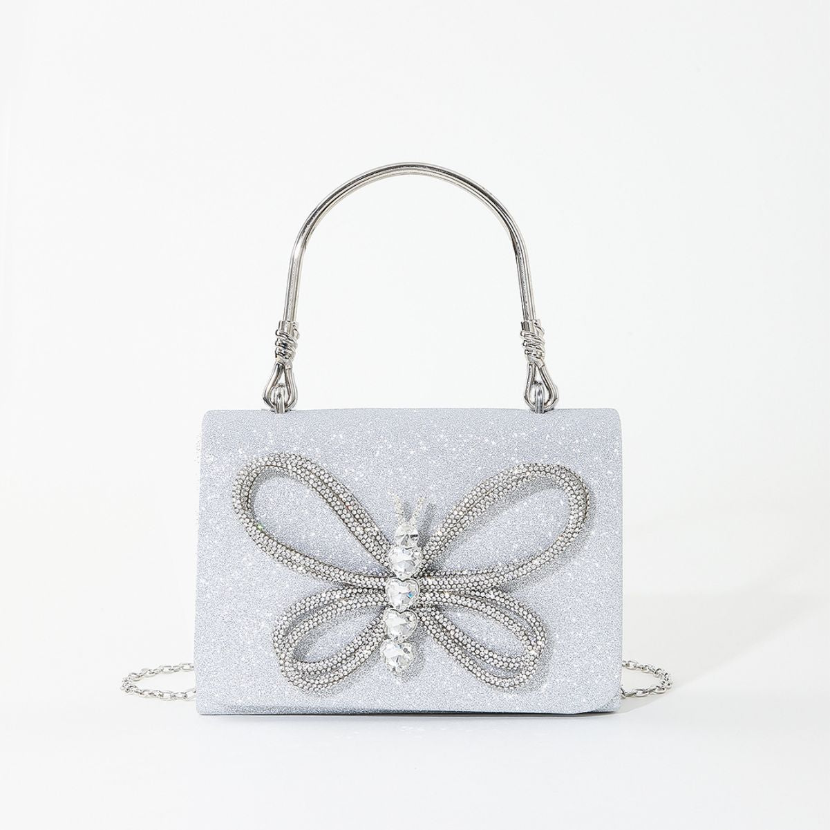 Glittering Diamond Butterfly Handbag: Perfect for Wedding Dinners